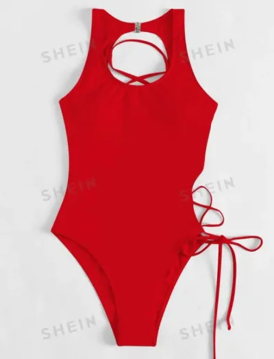 Vestido de baño para dama color rojo