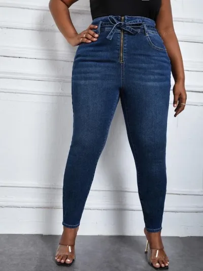 Jeans para dama color azul