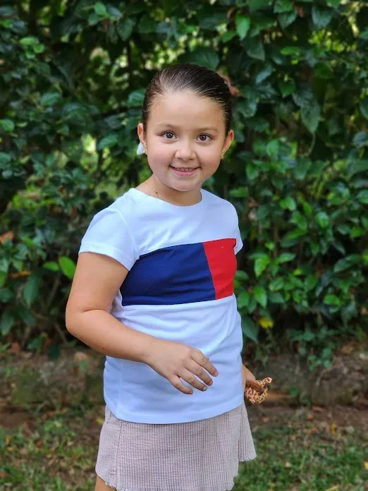 Blusa Tommy Hilfilger para niña color blanco