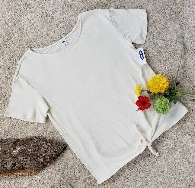 Blusa Old Navy para dama color blanco hueso
