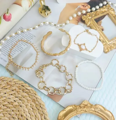 Set de pulseras para dama de fantasía