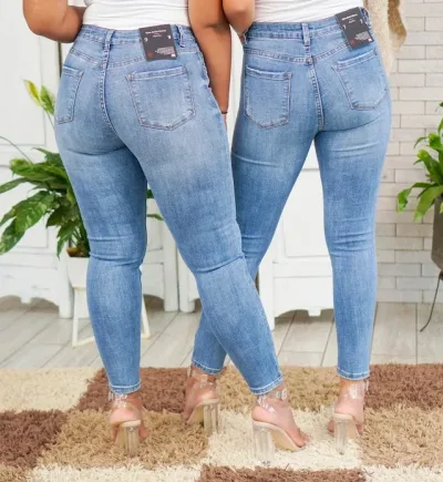 Jeans para dama high rise skinny IB7104HS color azul