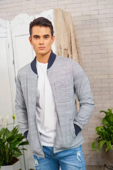 Jacket Indigo para caballero con estampado a rayas