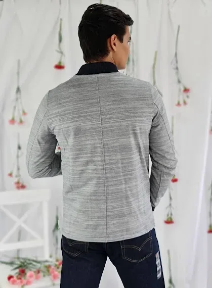 Jacket Indigo para caballero con estampado a rayas