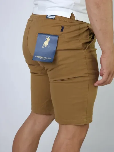 Short Cambridge Polo Club para caballero color camel
