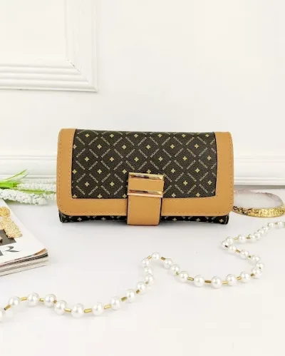 Cartera para dama color negro y camel