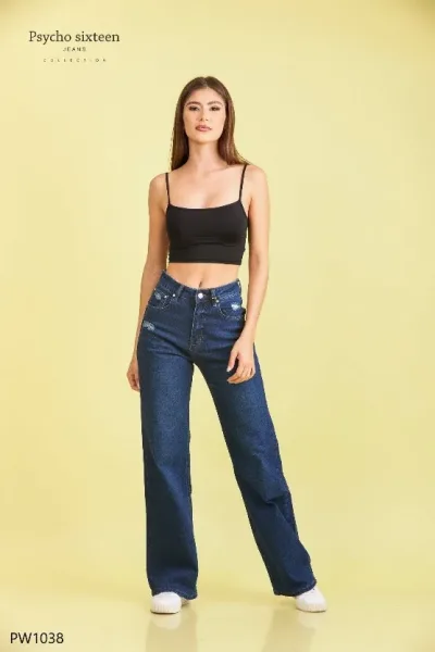 Jeans PSYCHO SIXTEEN para dama Mica high rise Baggy Wide-leg  PW1038