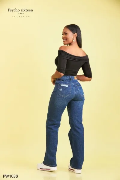 Jeans PSYCHO SIXTEEN para dama Mica high rise Baggy Wide-leg  PW1038