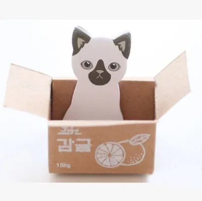 Notas con diseño de gatito