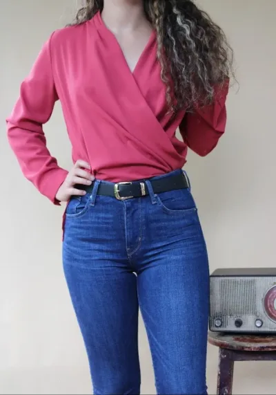 Blusa Favlux Fashion para dama color rojo