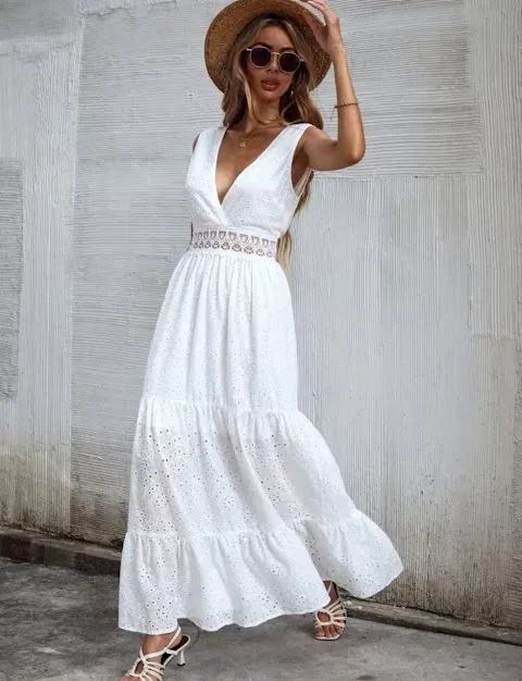 Vestido para dama color blanco