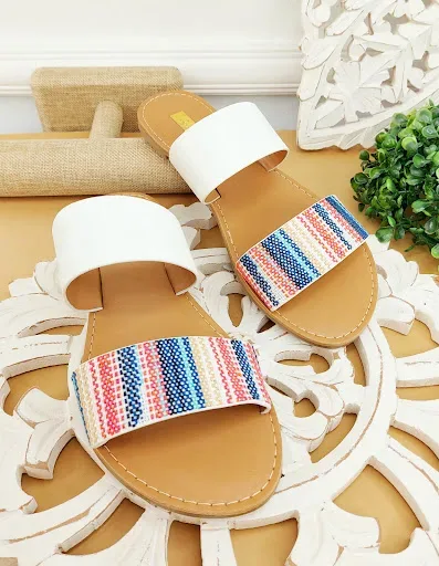 Sandalias para dama multicolor