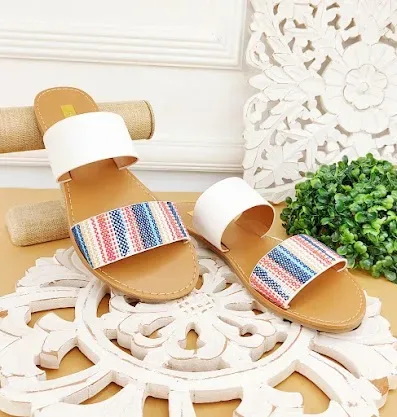 Sandalias para dama multicolor