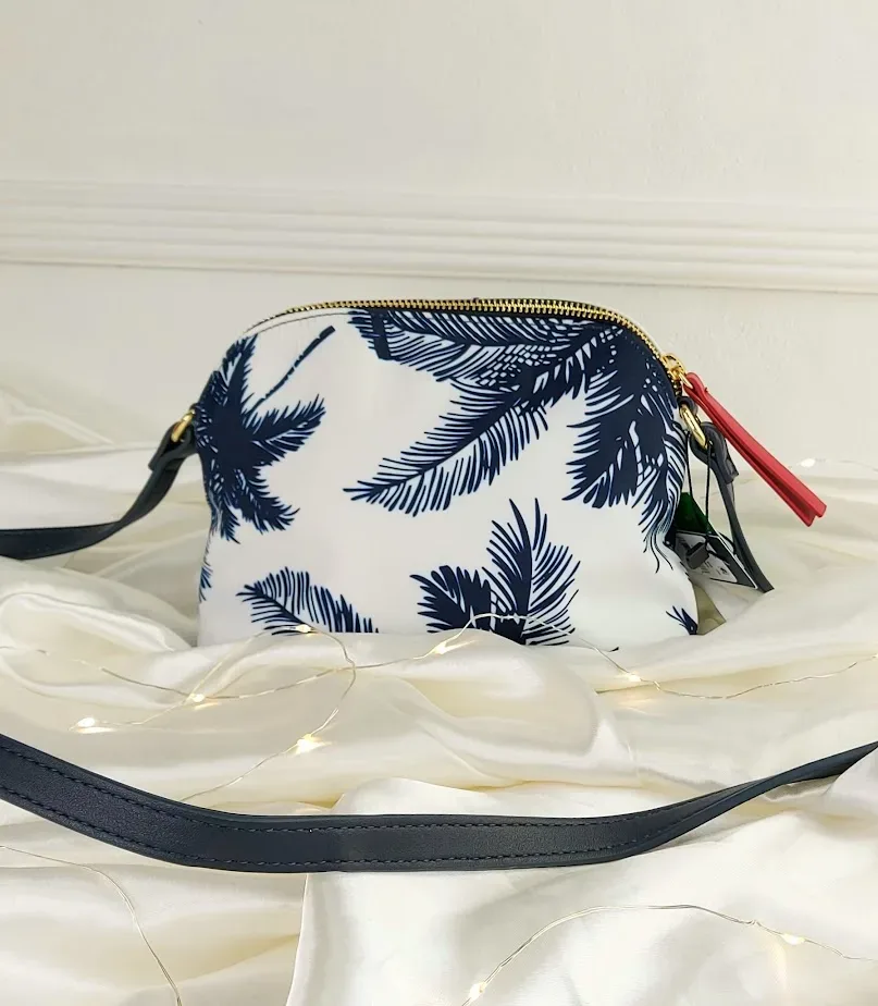Bolso Tommy Hilfiger para dama color azul y blanco