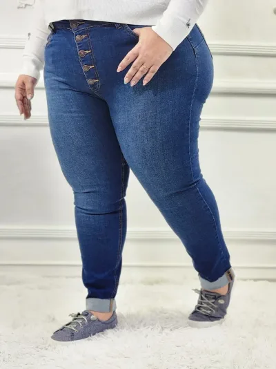 Jeans para dama color azul