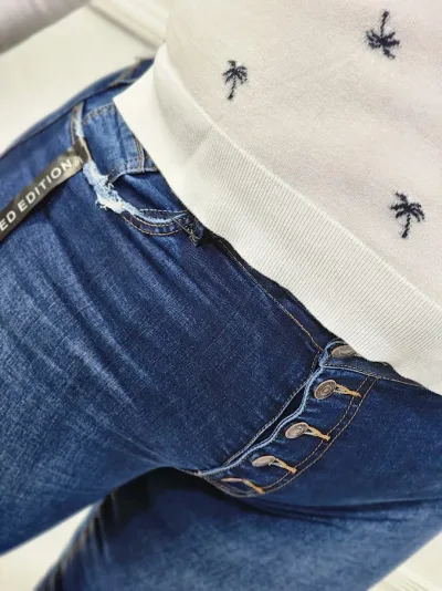 Jeans para dama color azul