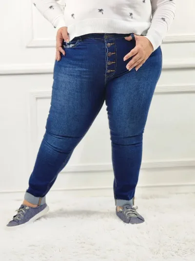 Jeans para dama color azul