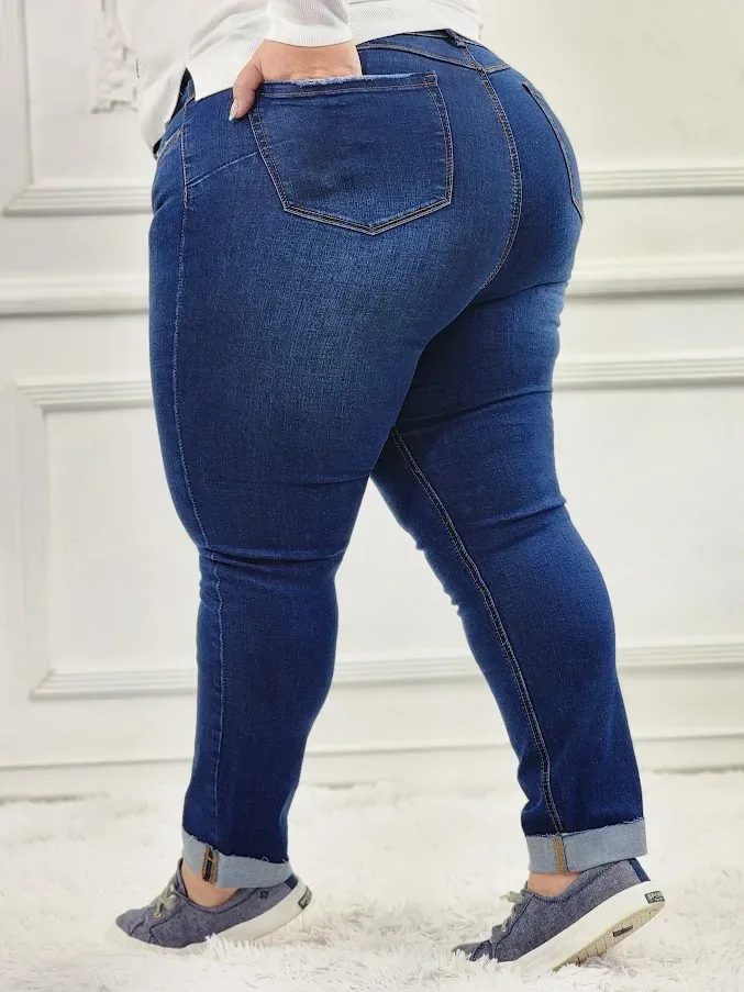 Jeans para dama color azul