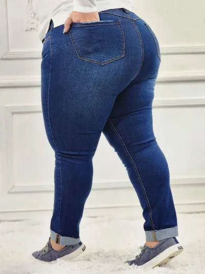 Jeans para dama color azul