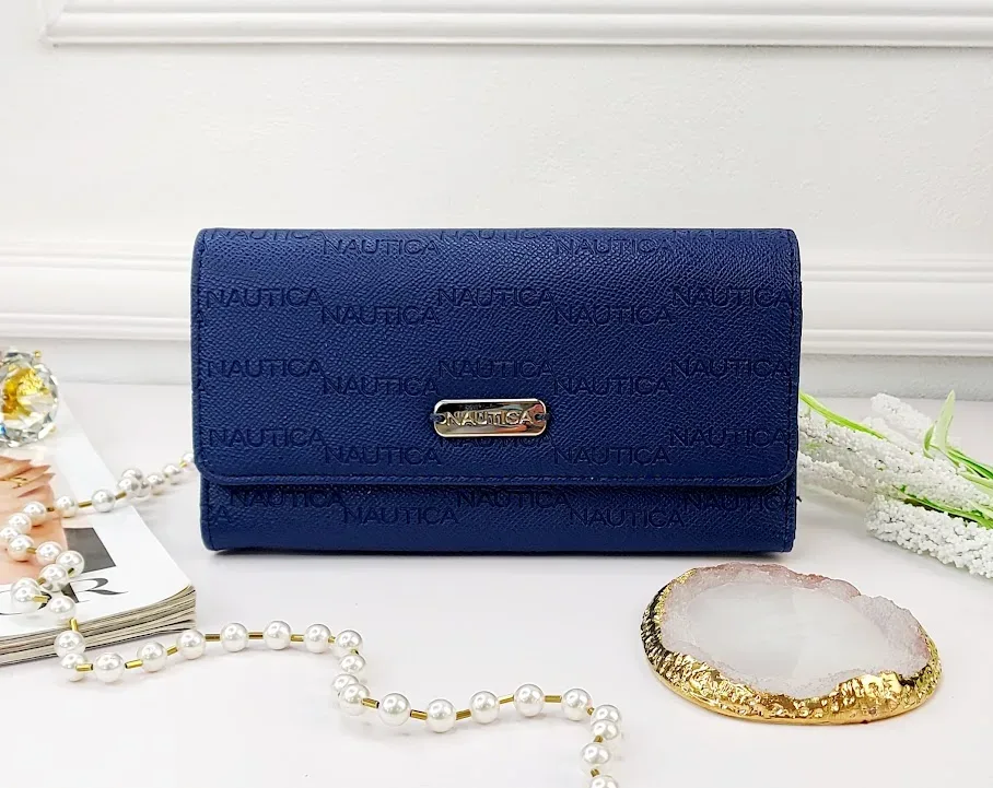Cartera Naútica para dama color azul