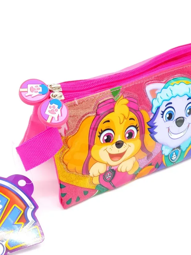 Cartuchera de Paw Patrol color rosado