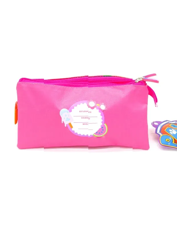 Cartuchera de Paw Patrol color rosado
