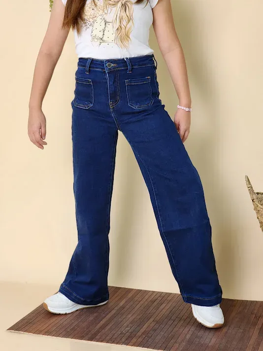 Jeans Cambridge Polo Club para niña CP-7-162434 COLOR AZUL OSCURO