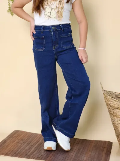 Jeans Cambridge Polo Club para niña CP-7-162434 COLOR AZUL OSCURO