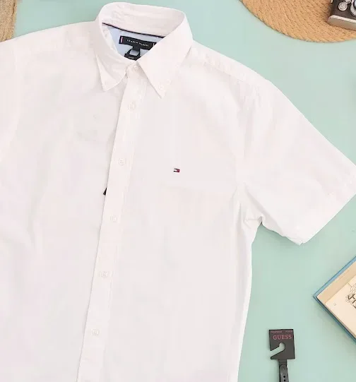 Camisa Tommy Hilfiger para caballero color blanco
