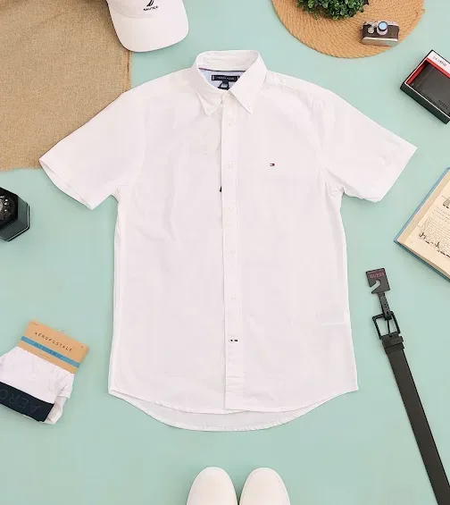 Camisa Tommy Hilfiger para caballero color blanco