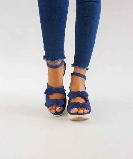 Sandalias para dama color azul  SD45414