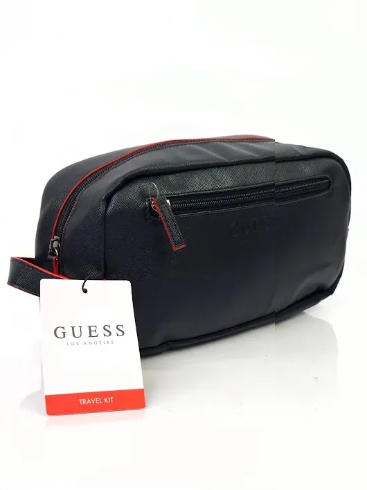 Estuche Guess de viaje para caballero colo negro