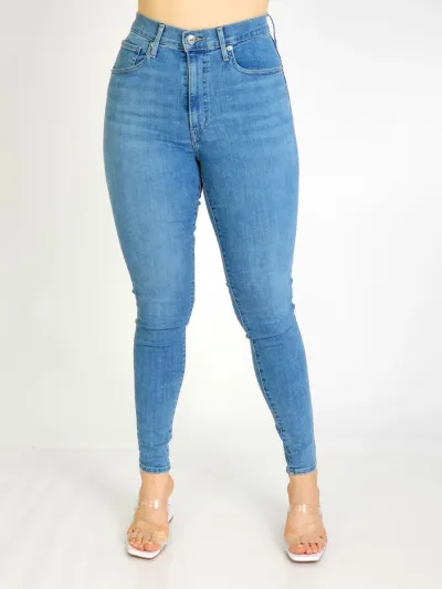 Jeans para dama Levis 0060 Mile High super skinny color celeste