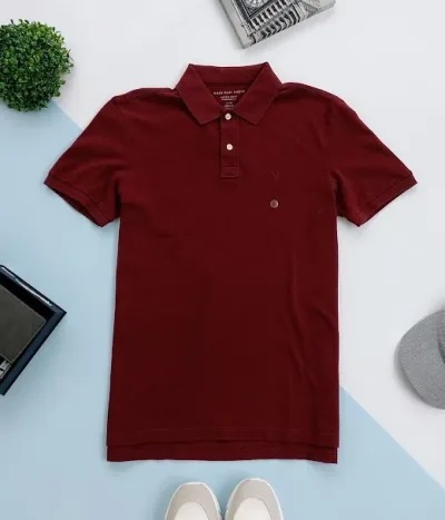 Camiseta American Eagle para caballero color vino