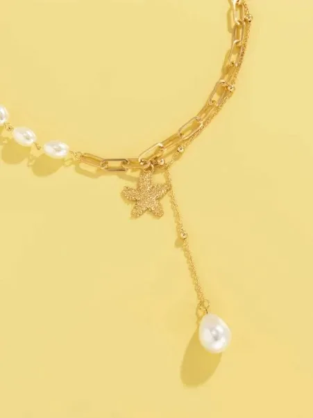 Collar de perlas fantasía