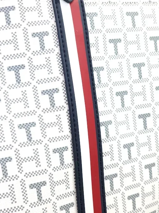 Bolso Tommy Hilfiger para dama color gris y azul