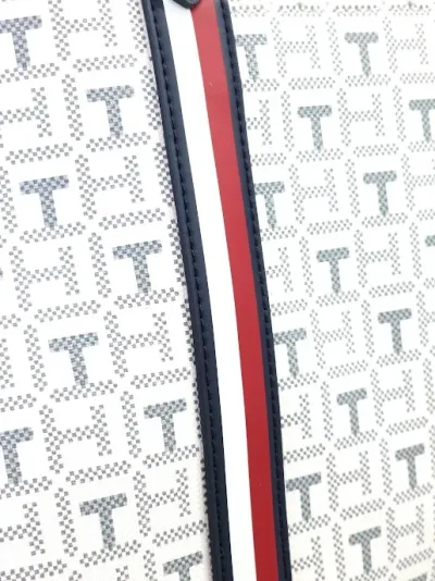 Bolso Tommy Hilfiger para dama color gris y azul