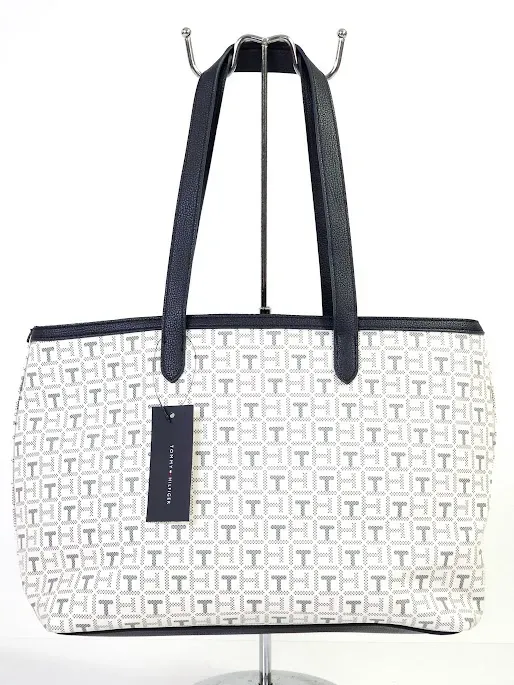 Bolso Tommy Hilfiger para dama color gris y azul