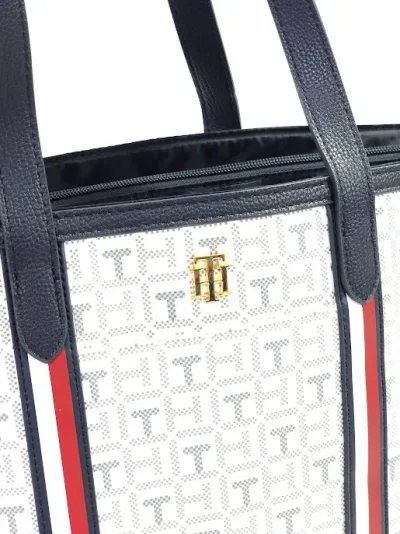 Bolso Tommy Hilfiger para dama color gris y azul