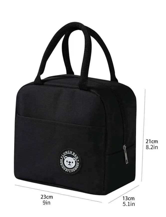 Lonchera color negro