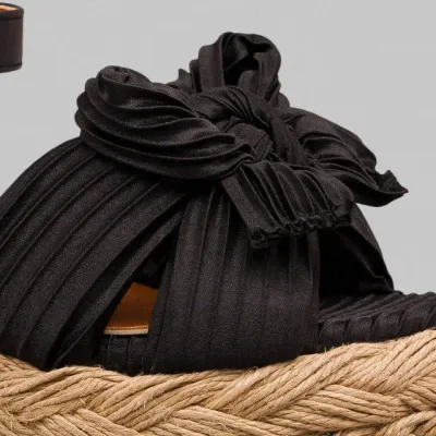 Sandalias Promise Valencia Black Tex para dama