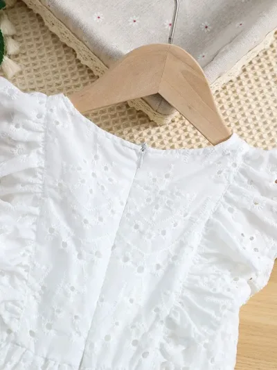 Vestido para niña color blanco