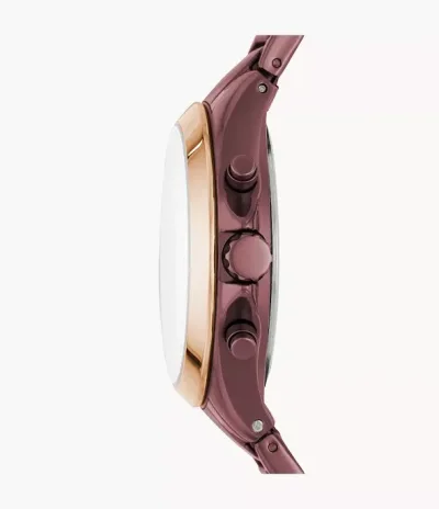 Reloj Fossil para dama color purpura oscuro