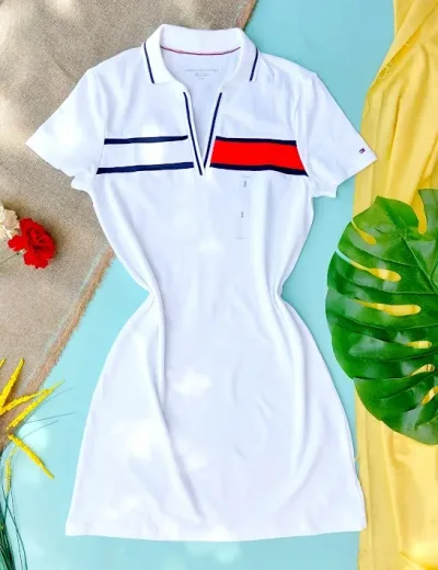 Vestido Tommy Hilfiger para dama color blanco