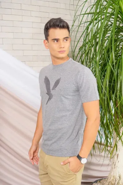 Camiseta American Eagle para caballero color gris