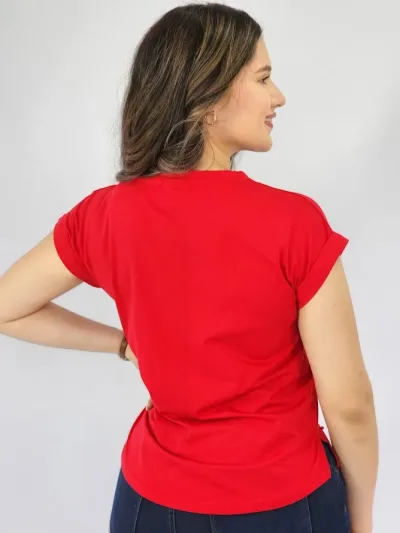 Blusa color rojo para Dama