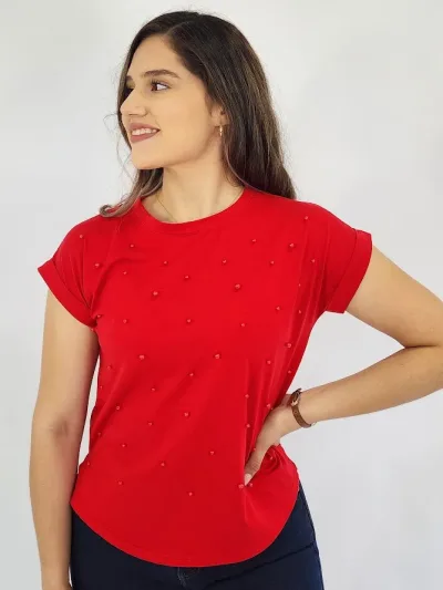 Blusa color rojo para Dama