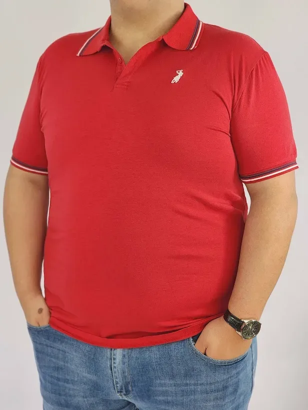 Camiseta Cambrige Polo Club para caballero color vino