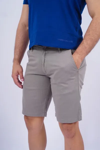 Short Cambridge Polo Club para caballero color gris claro