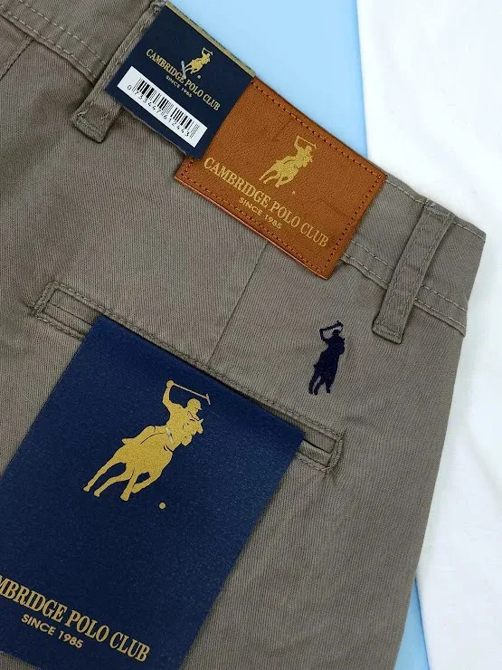 Short Cambridge Polo Club para caballero color gris claro